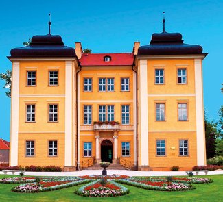 Das Große Schloss in Lomnitz/Pałac Łomnica, Niederschlesien.